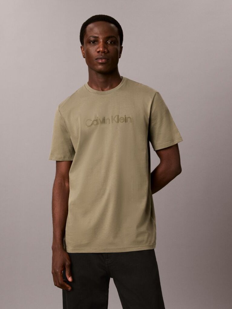 Verde Tricou Cu Logo Grafic  Barbati