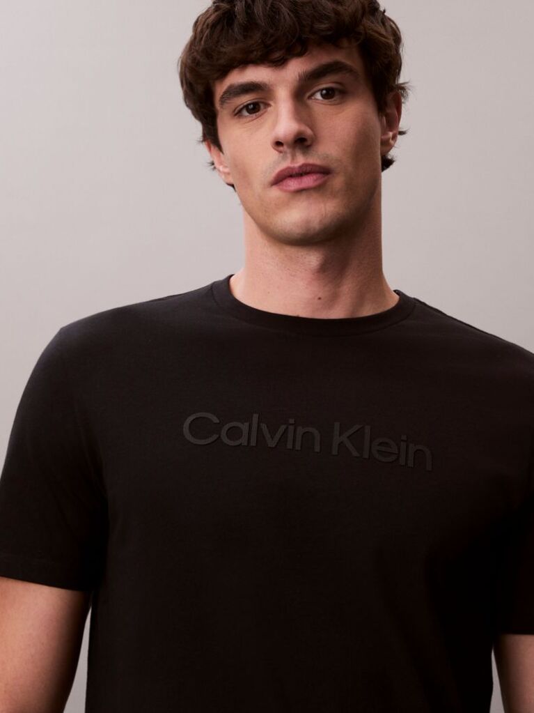 Negru Tricou Cu Logo Grafic  Barbati