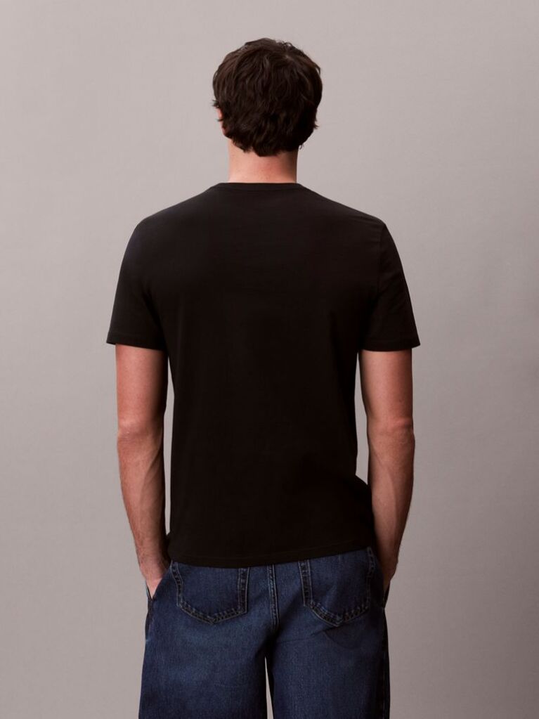Negru Tricou Cu Logo Grafic  Barbati