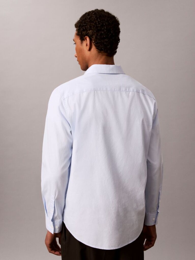 Albastru Camasa Oxford Cu Guler Button-Down  Barbati