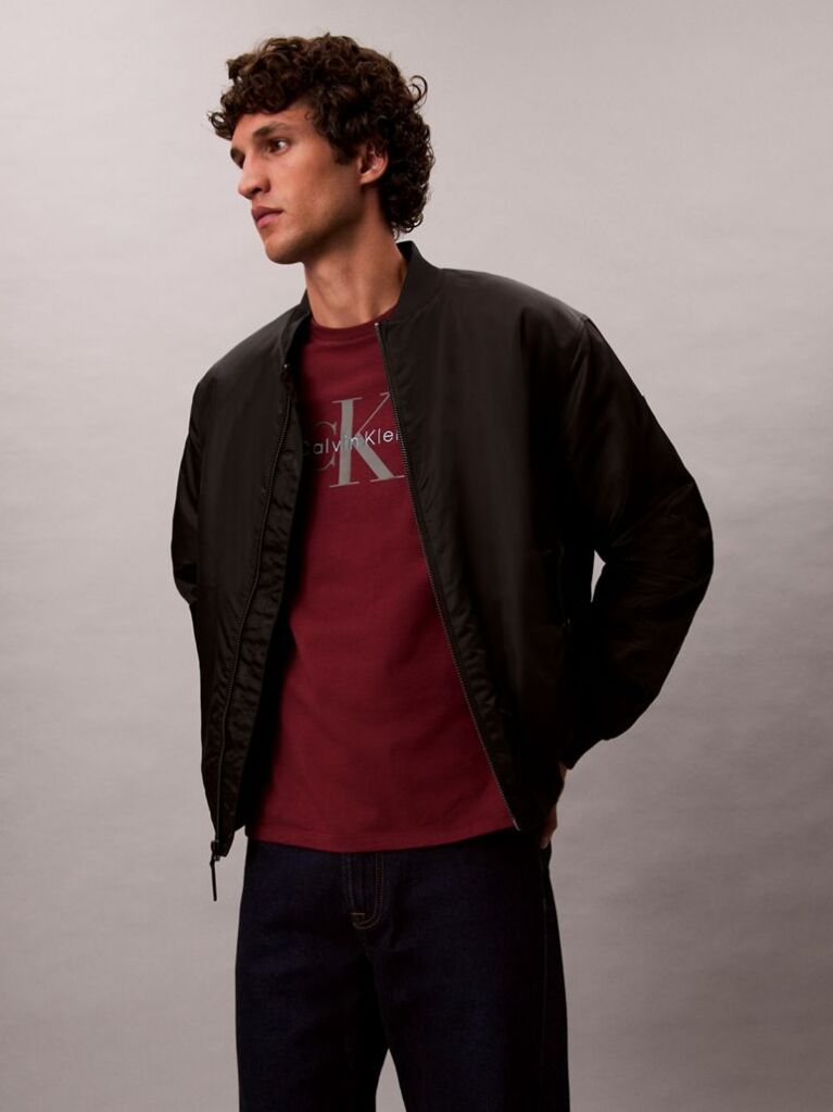 Red Monogram Logo T-Shirt  Men