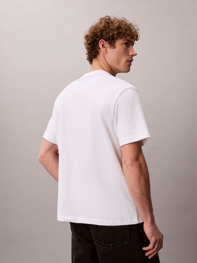 Alb Tricou Cu Logo Monograma  Barbati
