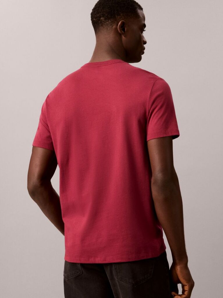 Rosu Tricou Cu Logo Monograma  Barbati