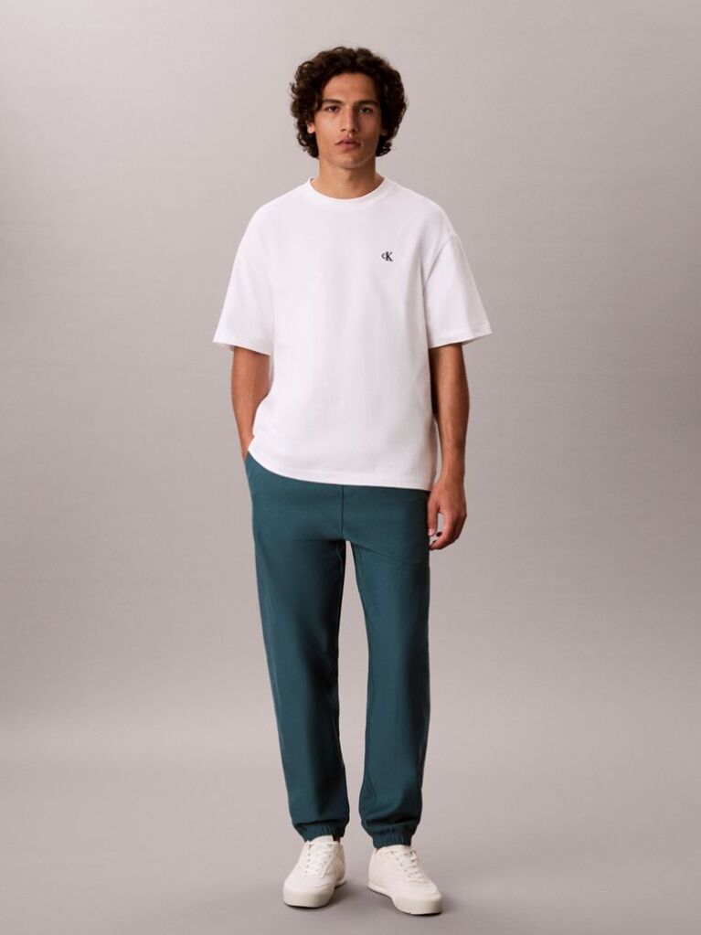 Verde Joggeri Din Premium Fleece  Barbati