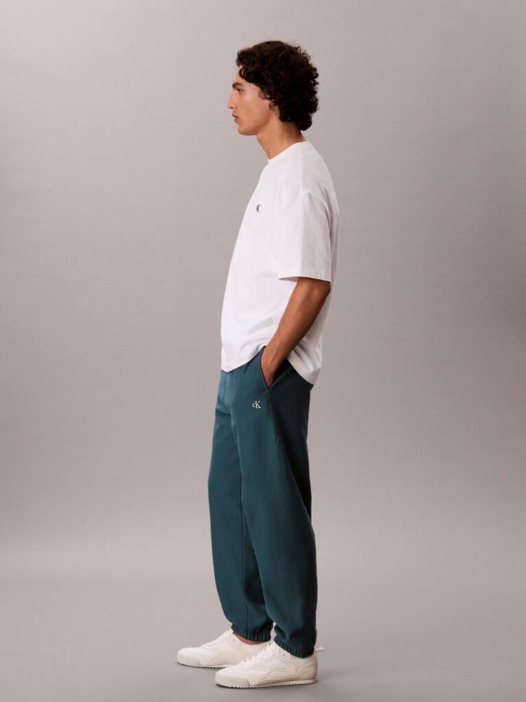 Verde Joggeri Din Premium Fleece  Barbati