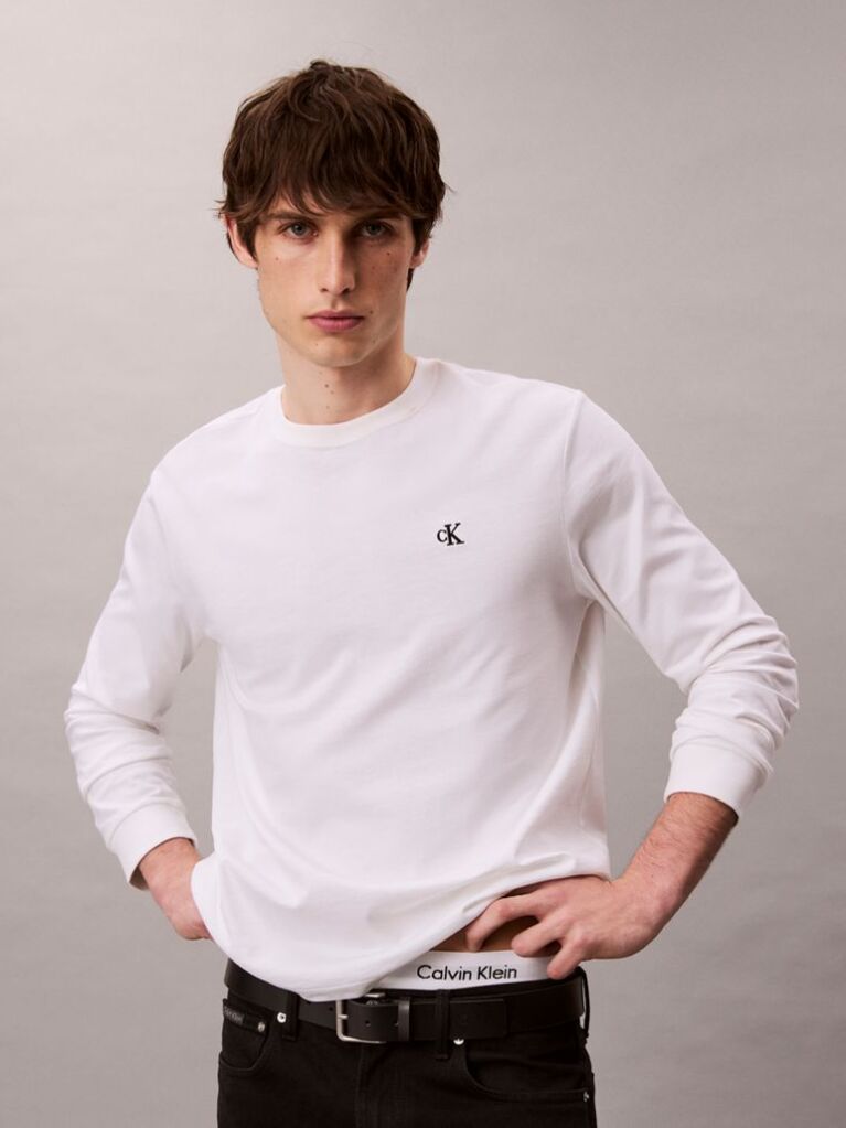 Alb Tricou Relaxat Cu Logo Archive  Barbati