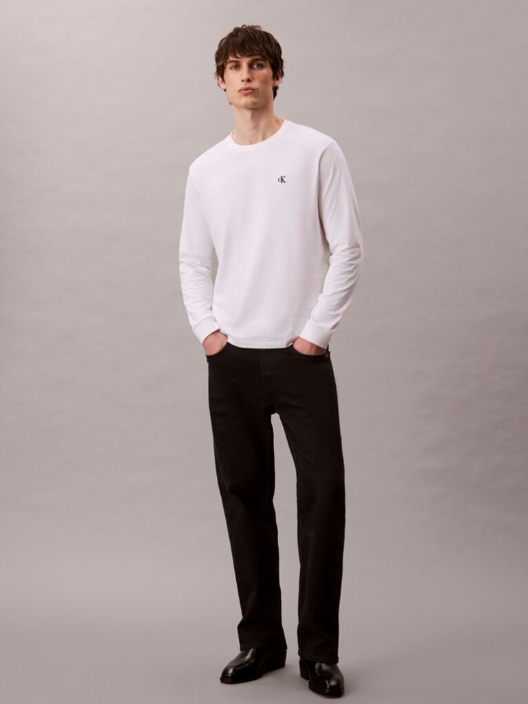 Alb Tricou Relaxat Cu Logo Archive  Barbati