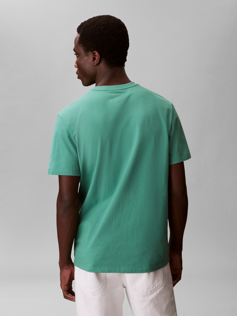 Green Short-Sleeve Classic Monogram Tee  Men