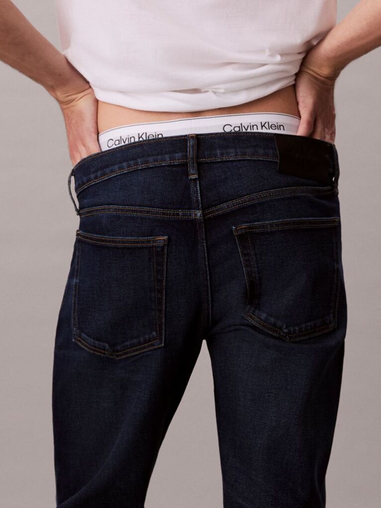 Denim Blugi Slim Cu Croiala Dreapta  Barbati