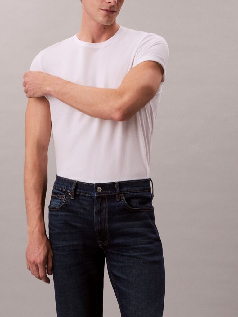 Denim Blugi Slim Cu Croiala Dreapta  Barbati