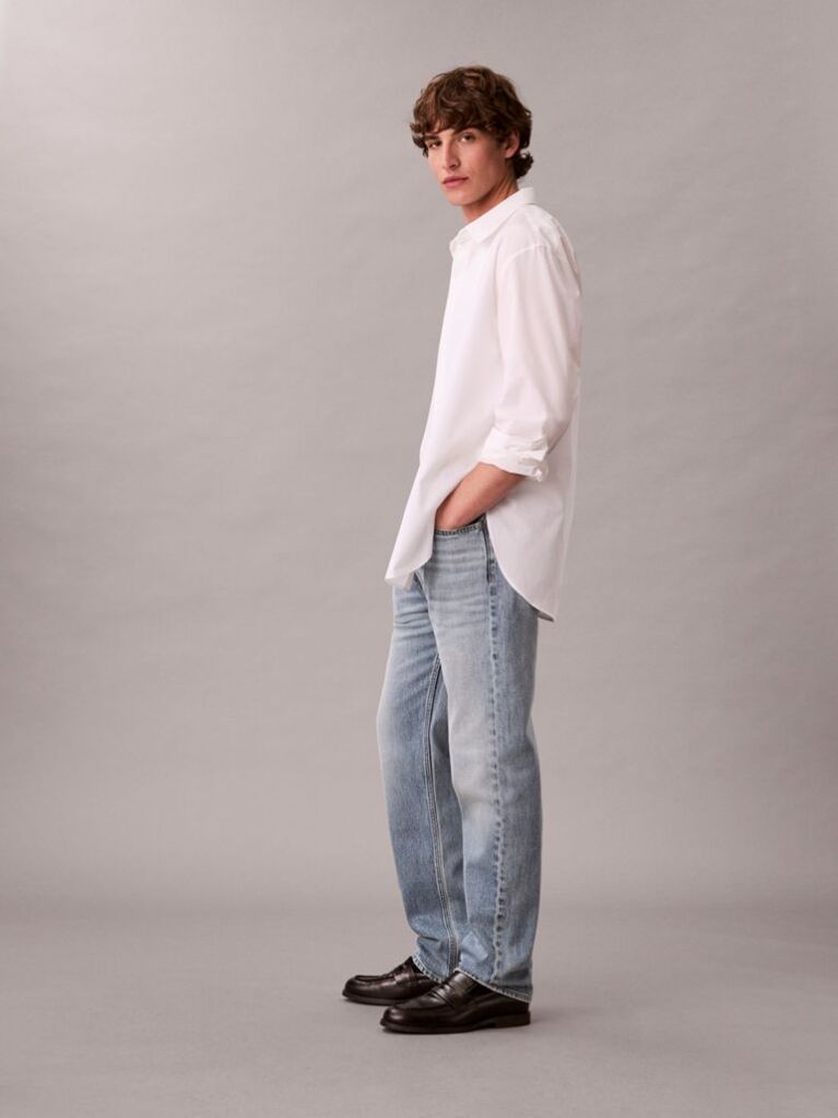 Denim Blugi Cu Croiala Dreapta Standard  Barbati