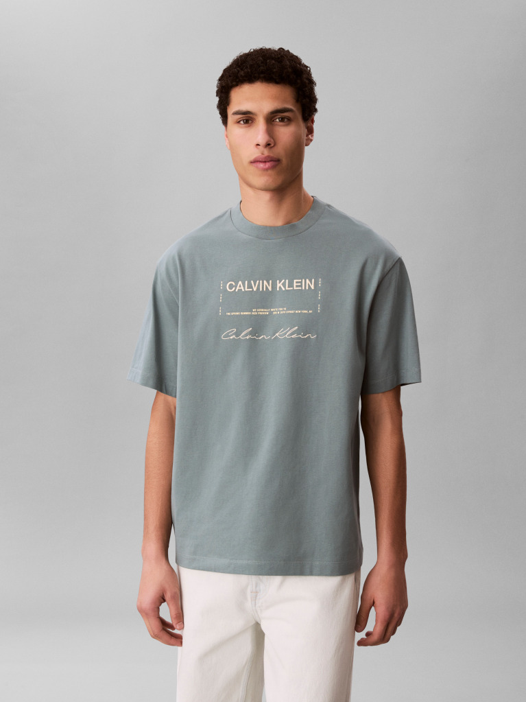 Grey 16S April Graphic Seasonal T-Shirt  Men