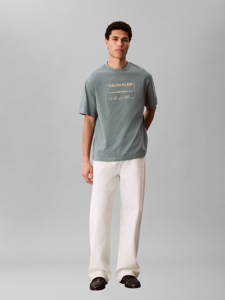 Grey 16S April Graphic Seasonal T-Shirt  Men