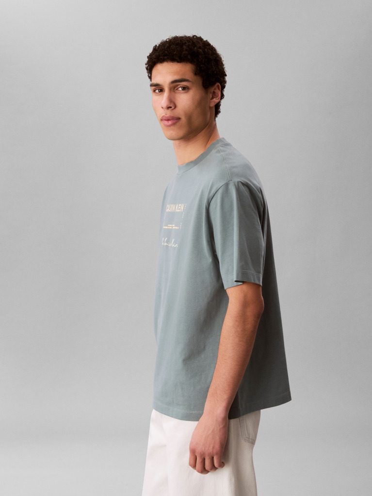 Grey 16S April Graphic Seasonal T-Shirt  Men