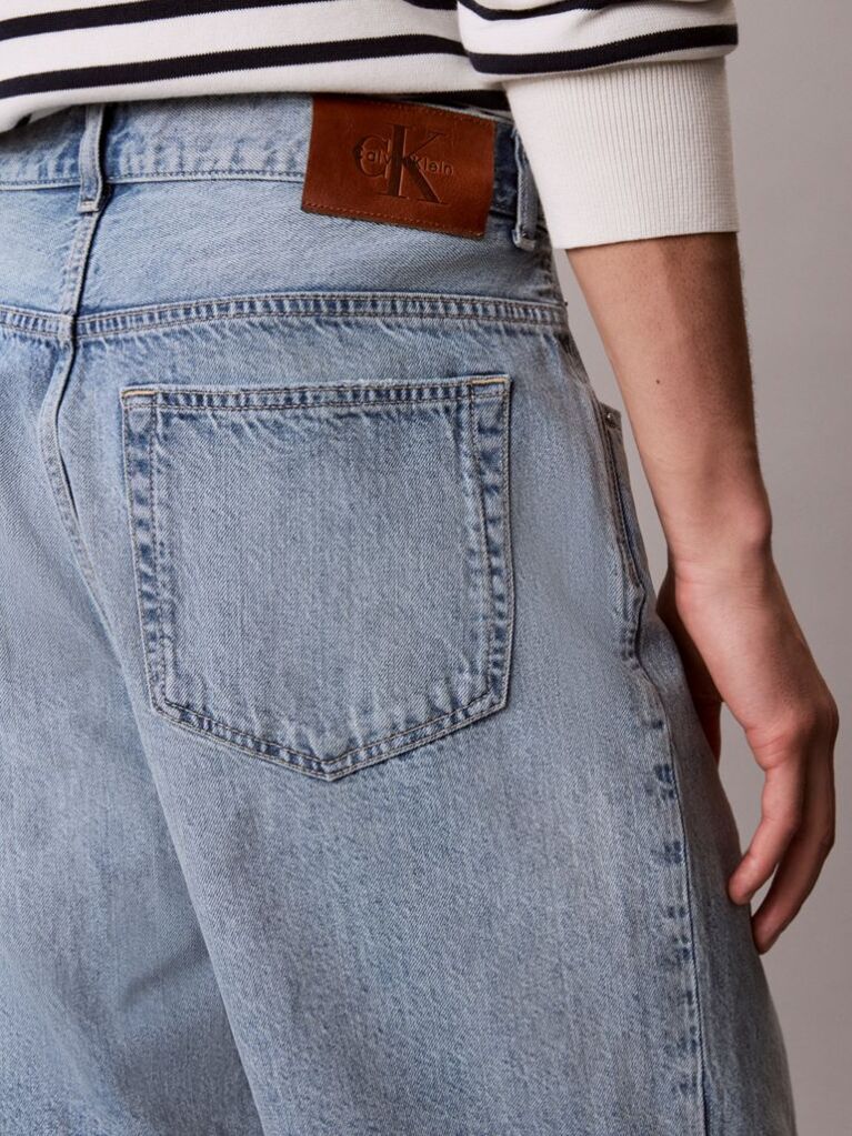Denim Linen 90s Short Driftwood Blue  Men