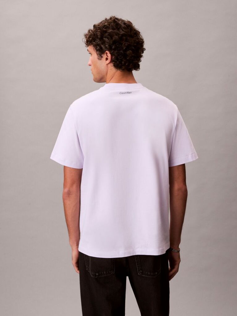 Mov Tricou Cu Logo Brodat  Barbati