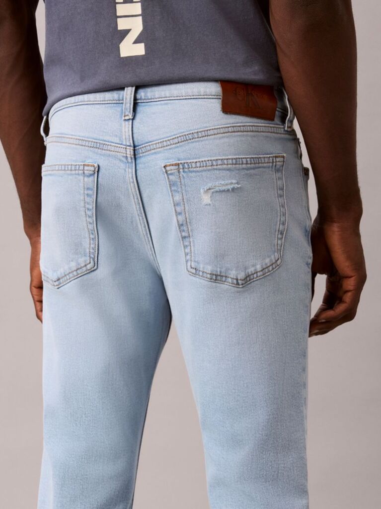 Denim Blugi Cu Croiala Slim  Barbati