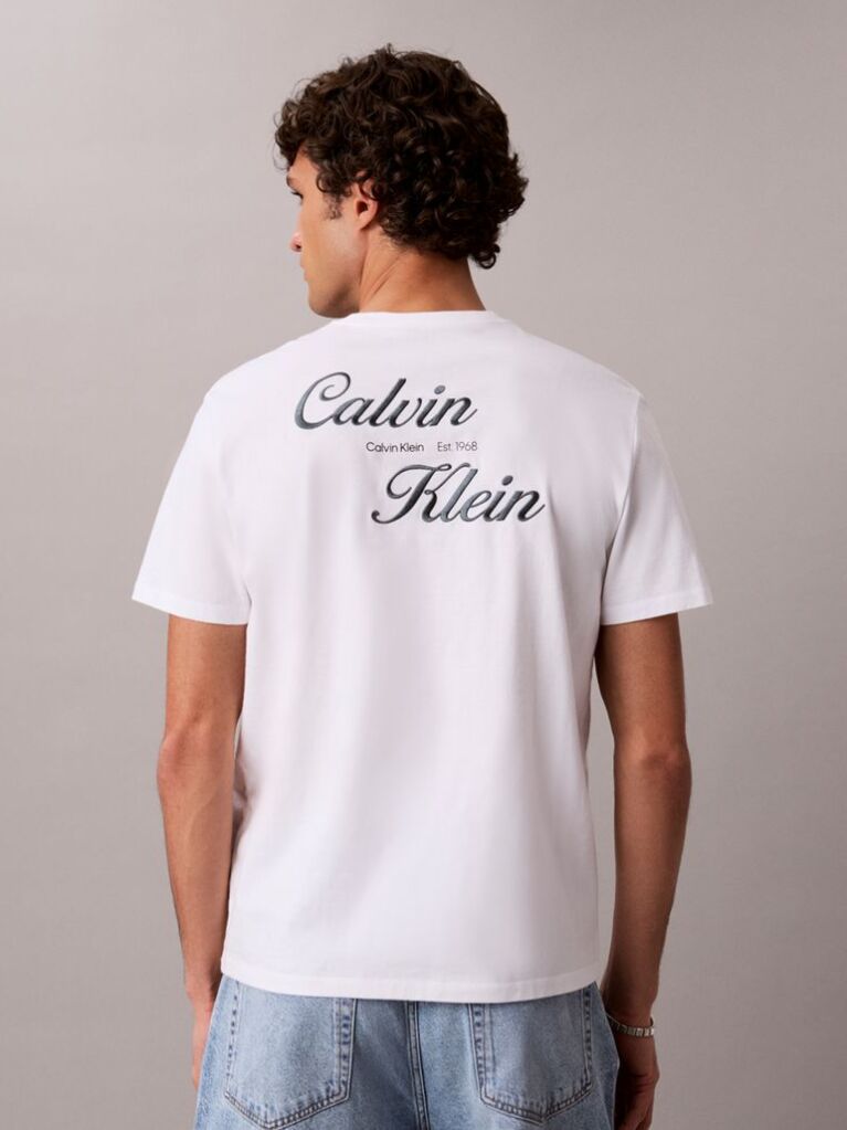 Alb Tricou Cu Logo Brodat  Barbati