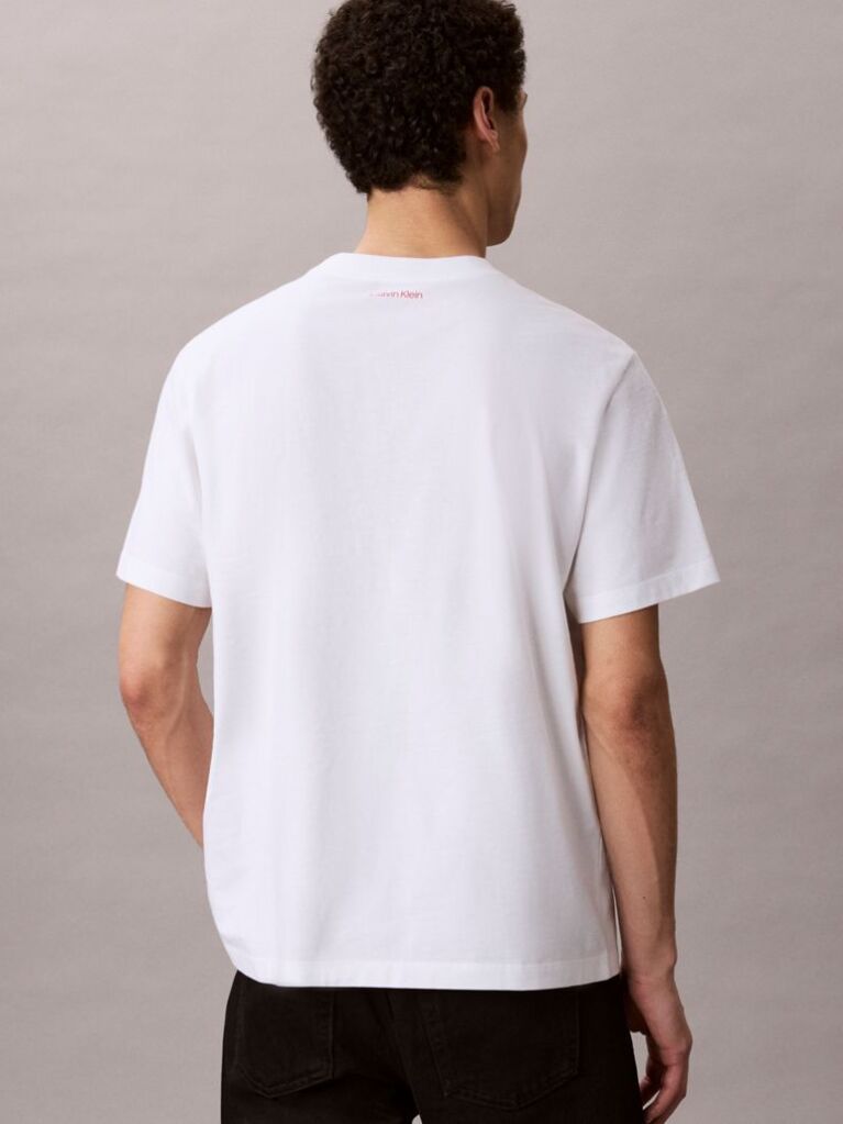 White Relaxed Logo T-shirt  Men