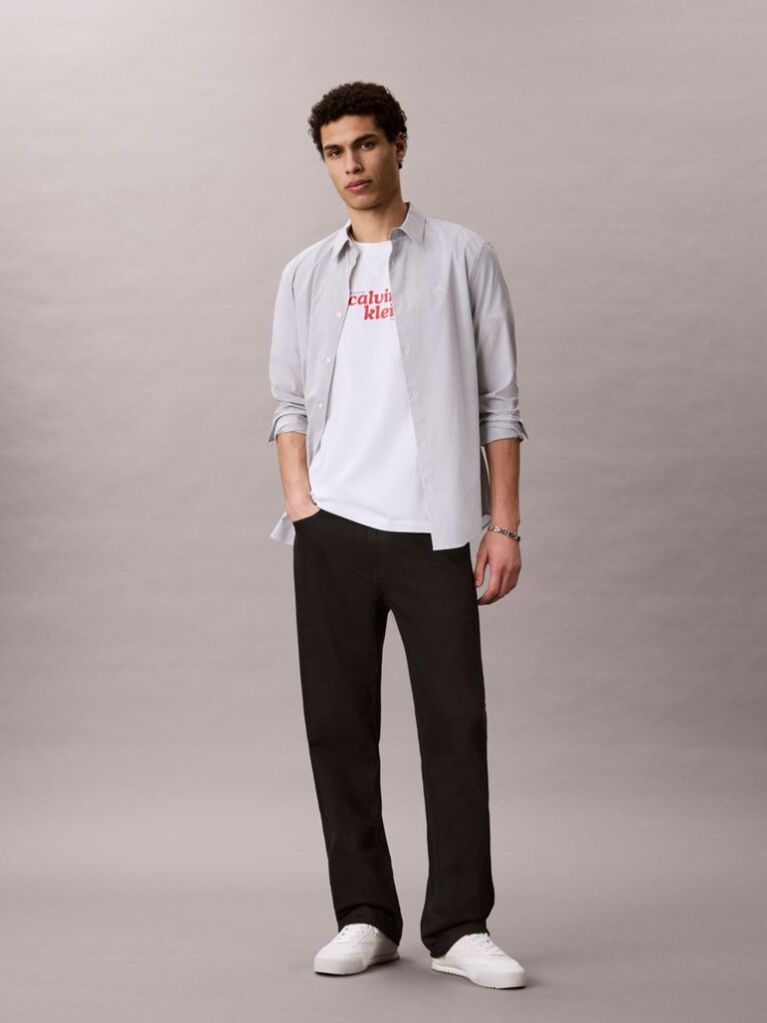 White Relaxed Logo T-shirt  Men