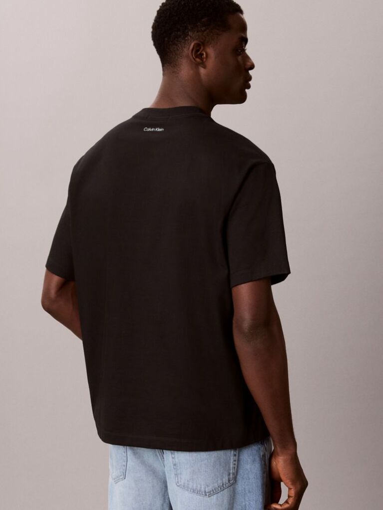 Black Palm Logo Graphic Crew Neck T-Shirt  Men