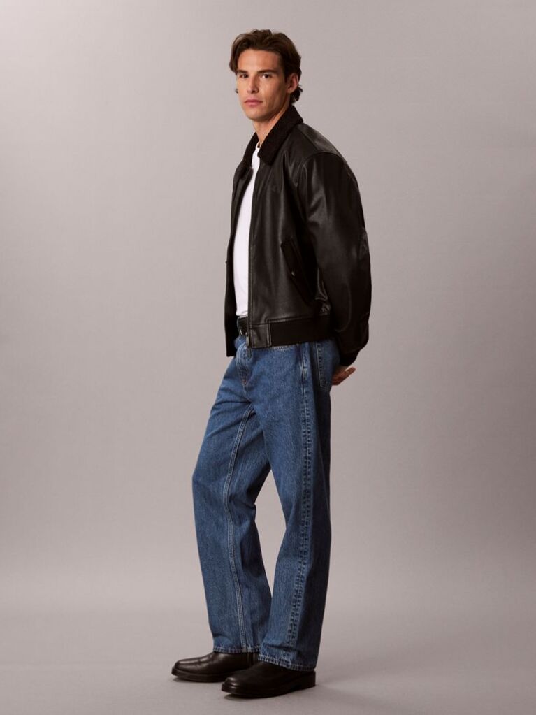 Denim Blugi Drepti, In Stilul Anilor '90  Barbati
