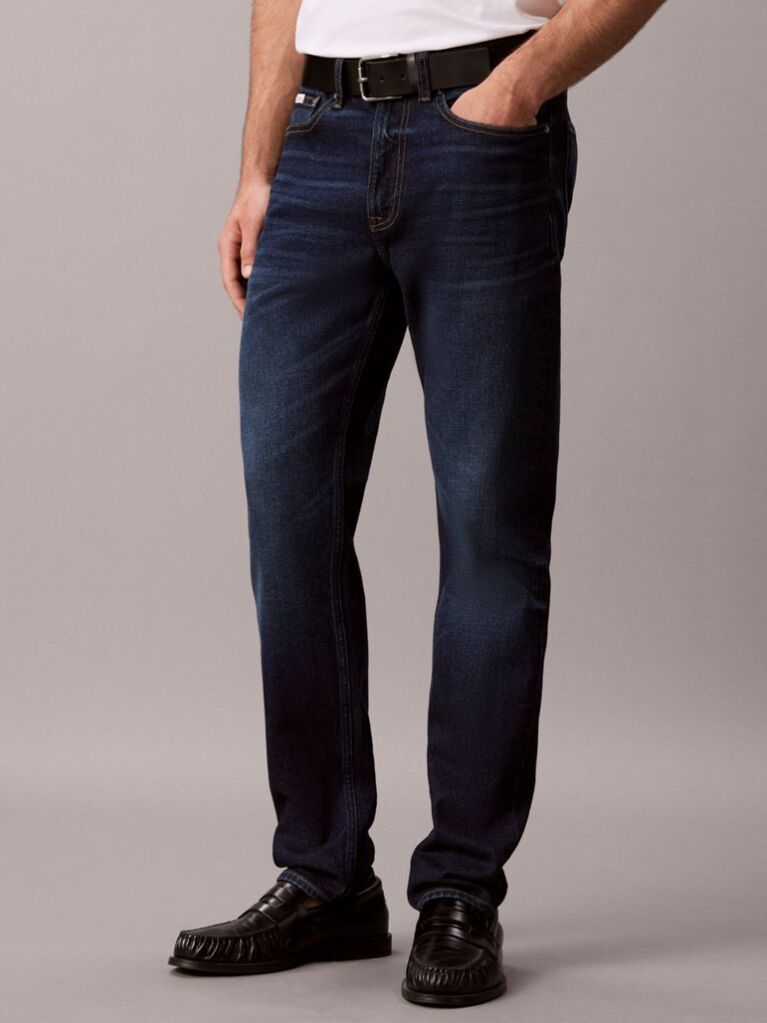 Denim Blugi Cu Croiala Conica  Barbati