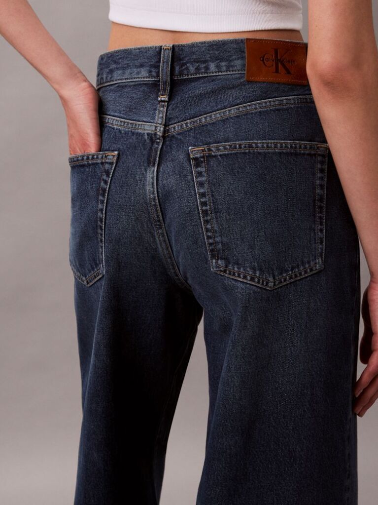 Denim Blugi Cu Croi Larg  Femei