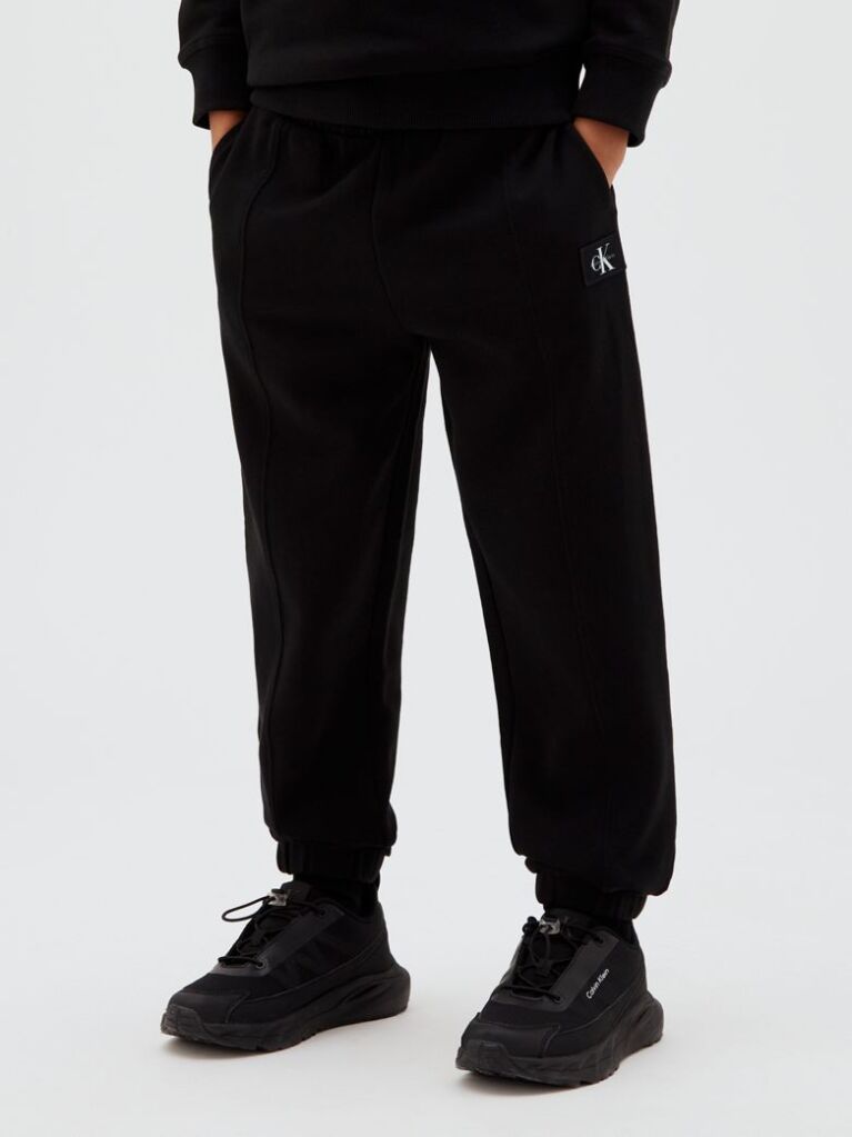 Negru Pantaloni Jogger Cu Logo Signature Pentru Copii  Baieti
