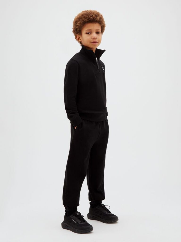 Negru Pantaloni Jogger Cu Logo Signature Pentru Copii  Baieti