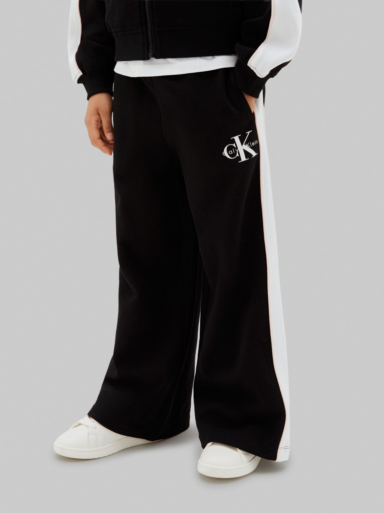 Negru Set De Trening Monologo Cu Bluza Si Pantaloni Jogger  Fete