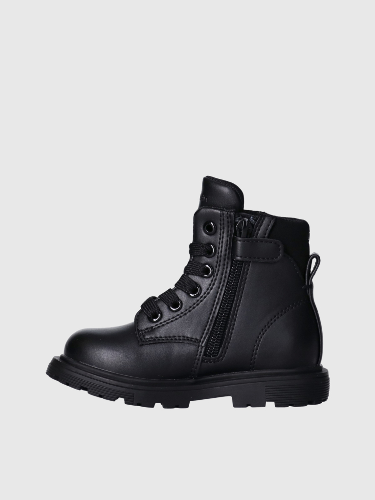 Black Lace-Up Bootss  Girls