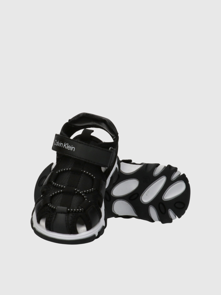 Negru Sandale Cu Velcro  Baieti