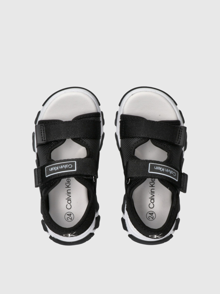 Negru Sandale Cu Velcro  Baieti