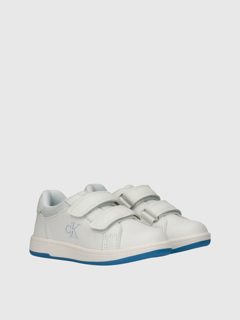 Alb Adidasi Low Cut Cu Inchidere Velcro  Copii Unisex