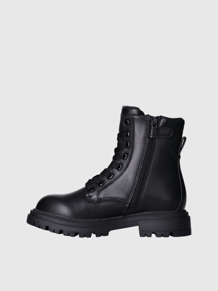 Black Lace-Up Bootss  Girls