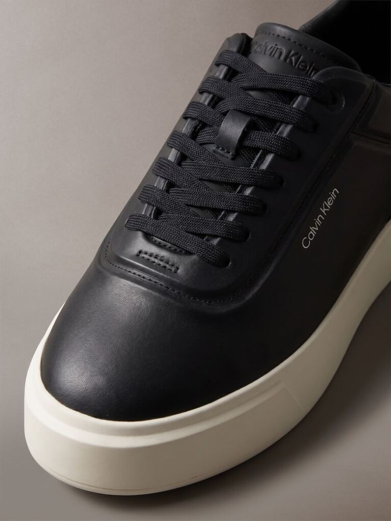 Negru Adidasi Premier Din Piele Cu Logo Signature  Barbati